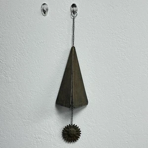 Vintage Iron Sun Wind Chime Bell Wall Hanging Garden Decor Art - Picture 1 of 1
