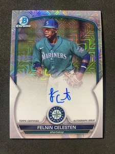 2023 Bowman Chrome Mega Box Mojo Refractor Auto Felnin Celesten #BCMA-FC - Imagen 1 de 2