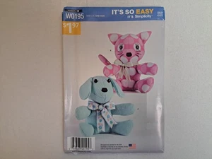 Simplicity Pattern - Two Pattern Piece Animal (One Size) #W0195 - Uncut - Picture 1 of 6