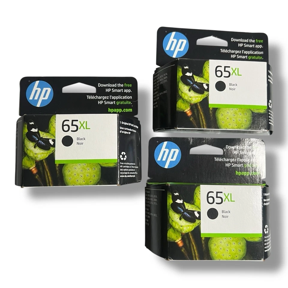 HP N9K04AN (65XL) Black Ink Cartridge Genuine OEM Original *