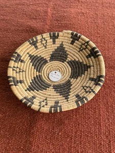 Vintage APACHE BASKET Plate Tray Native American Indian Southwest - Picture 1 of 5
