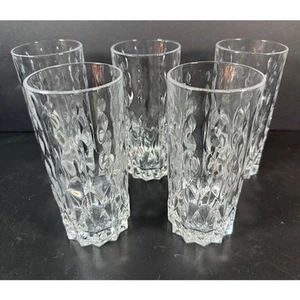 5 Mikasa Teardrop Highball-Tumbler Glasses 5 7/8" - Picture 1 of 3