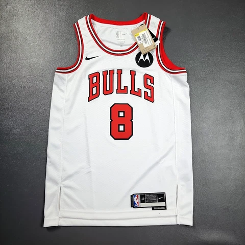 100% Authentic Zach Lavine Nike Bulls Association Swingman Jersey Size 40 S Cover
