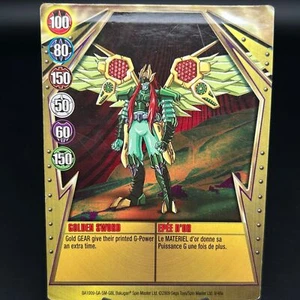 Tarjeta de puerta de metal Bakugan GOLDEN SWORD DORADA 2009 BA1009-GA-SM-GBL 9/48a - Imagen 1 de 7