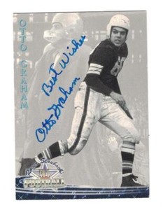 Otto Graham Signed Autographed 1994 Ted Williams Card Company Cleveland Browns B