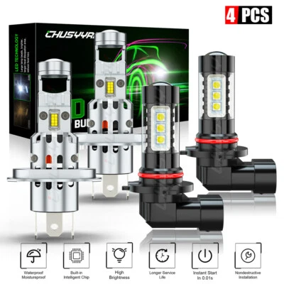 Kit de faros LED brillantes para Toyota Tacoma 2005-2011 haz alto/bajo + bombillas antiniebla Foto 1 de 4