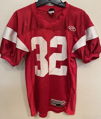 Camiseta de fútbol vintage juvenil talla grande Rawlings Red Hazard Foto 1 de 4