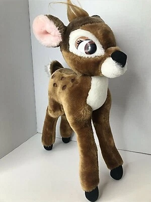 Vintage 1992 Disney Tokyo Japan BAMBI Deer Plush 14" RARE HTF Articulated w/ Tag - Image 1 of 4