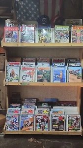 Motocross Magazine Collection With Rack - Picture 1 of 15