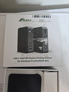 Laptop Docking Station Dual Monitor with Power Supply, USB C Docking Station - Picture 1 of 5