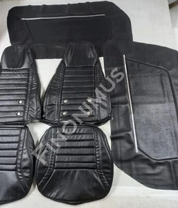 Fit for Datsun 240Z - (Year 1970 - 1973) Seat Cover with Door Panel Cove - Black - Picture 1 of 8