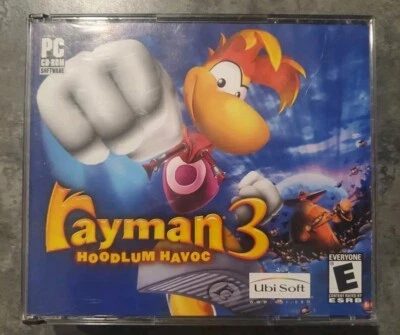 RAYMAN 3 Hoodlum Havoc PC CD ROM Game UbiSoft 2003 RARE OOP No Manual Fast Ship - Image 1 of 4