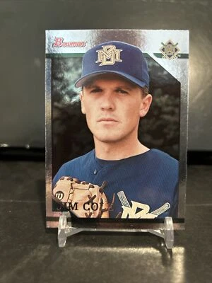 1996 Bowman Foil Jim Cole Brewers #195 - Image 1 of 2