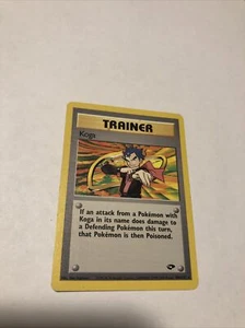 Pokemon Koga 106/132 Gimnasio Desafío No Holo Tarjeta Pokémon Rara WOTC LP - Imagen 1 de 10