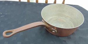 Vintage Chomette Favor Villedieu 23cm Windsor Flared Copper Saucepan 2.5mm Rim - Picture 1 of 12