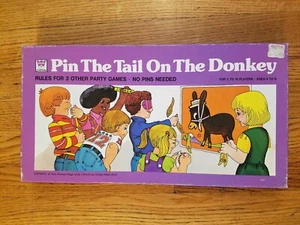 Vintage 1975 Whitman Pin the Tail on the Donkey game #4799 COMPLETE Never Used - Picture 1 of 5