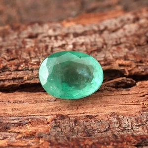 Piedra preciosa suelta facetada de corte ovalado Zambia esmeralda natural certificada de 2,55 quilates 9,5x7 - Imagen 1 de 3
