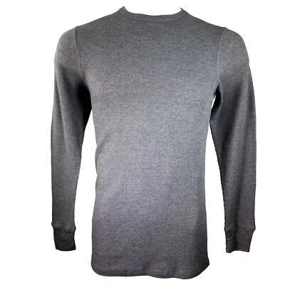 Мужская темно серый Alfani без бирки влаги впитывающий тепловой трикотаж Crew майка, S - Изображение 1 из 3
