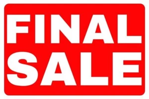 Insegna informativa da banco vendita finale commerciale | plastica | 12"w x 8"h - Foto 1 di 2