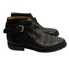 Bally Tempo Men's Black Leather Ankle Boots Size 12 Made In Italy