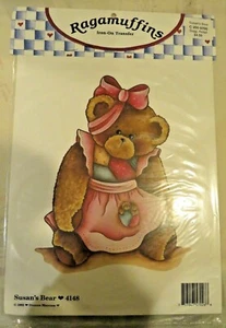 1992 Ragamuffins Iron-On Transfer "Susan's Bear" #4148 -  Dianna Marcum - Picture 1 of 2