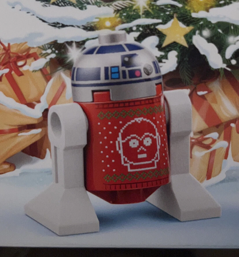 LEGO Advent, Minifig ONLY Star Wars 🎄 R2-D2 in Sweater, 75340, 2022 - Image 1 of 1