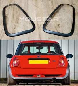 2 luces traseras satinadas negras mate CUBIERTAS A MANO para MINI Cooper S R50 R52 R53 - Imagen 1 de 11