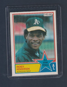 1983 OPC O-pee-chee Baseball # 391 Rickey Henderson All-Star