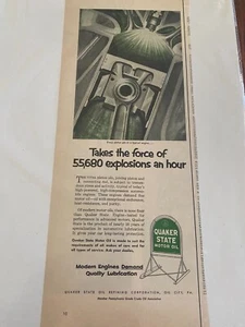 Vintage 1953 Quaker State Oil Engine Piston Pin ad - Picture 1 of 1