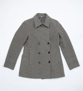 UNIQLO Women's Medium (M) Wool-Blend Grey Classic Peacoat  - Picture 1 of 7