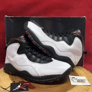 Nike Air Jordan 10 X Retro Chicago White Black Red Bulls Size 9.5 310805-100 - Picture 1 of 10