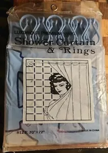 North Carolina Tarheels Premium Vinyl Shower Curtain W/ Rings - BRAND NEW - Picture 1 of 3