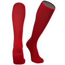 Mk Socks All Sport Knee High Long Baseball Football Tube Socks, Scarlet Red
