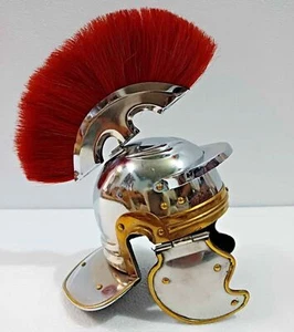 Roman Centurion Helmet Armour Red Crest Plume Costume miniature lot 10piece - Picture 1 of 7