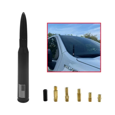 FLAG BULLET ANTENNA 50 CAL For CHEVY SILVERADO 1500/2500/3500/GM SIERRA USA Foto 1 de 4