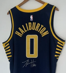 Tyrese Haliburton #0 Signed NBA Swingman Autograph Indiana Pacers Jersey BAS COA - Picture 1 of 7