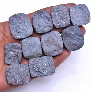 10 Pcs Natural Pyrite Druzy 27mm-32 Top Quality Huge Untreated Loose Gemstones