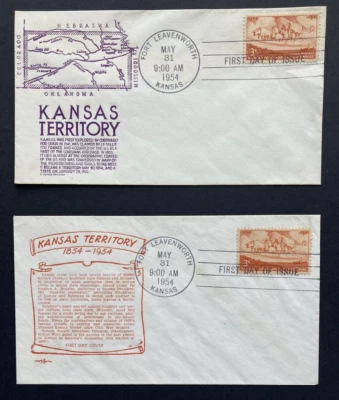 US #1061 First Day Cover (2) (FDC), 1954- Stephen Anderson and Pent Arts Cachets - Image 1 of 4