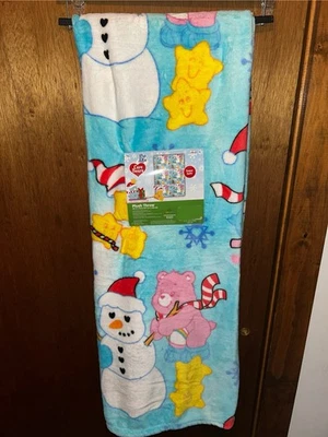 Manta de Navidad Care Bears 50" x 70" muñeco de nieve azul ¡NUEVA CON ETIQUETAS! Foto 1 de 4
