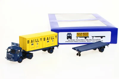 Ree Models CB-043 Phanard Movic trattore  due semirimorchi container HO 1:87 - Immagine 1 di 2