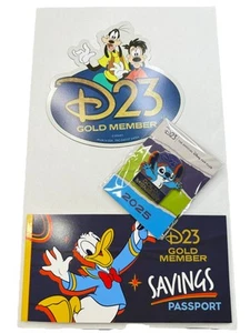 D23 2025 Member Exclusive Stitch Pin Sparpass & Goofy Magnet - Bild 1 von 3