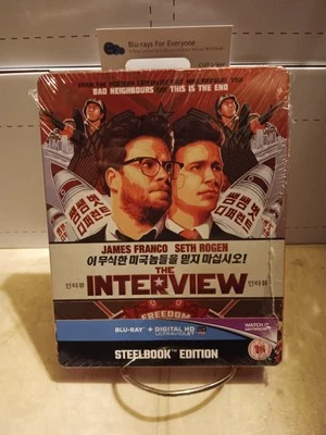 The Interview SteelBook Blu-ray [2014](UK) Region Free - No Dent - ShipsNextDay - Image 1 of 4