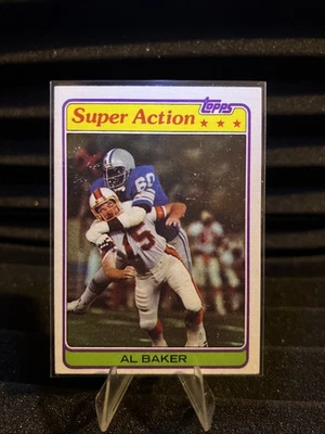 1981 Topps Football. Al Baker #498 Super Action #498 - Image 1 of 2