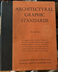 1946 3rd edition Architectural Graphic Standards; Ch. Ramsey, H Sleeper; Wiley - Imagen 1 de 5