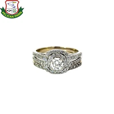 Woman's Diamond Bridal Set in 14K White Gold 1.22CTW (PBR104628) - Image 1 of 4
