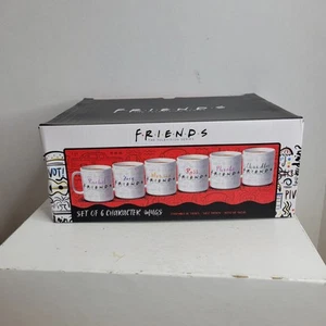 Friends TV Show 6 Coffee Mug Set Character Names And Quotes By Paladone Official - Picture 1 of 7