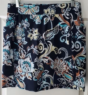 Pantalón corto de golf Chicos Zenergy bolsillo lateral estampado azul marino UPF - talla 00 EE. UU. 2 - NUEVO CON ETIQUETAS Foto 1 de 4