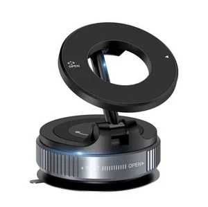 360° Degrees Adjustable Vacuum Magnetic Car Phone Holder (K007) Foldable Design - Picture 1 of 6