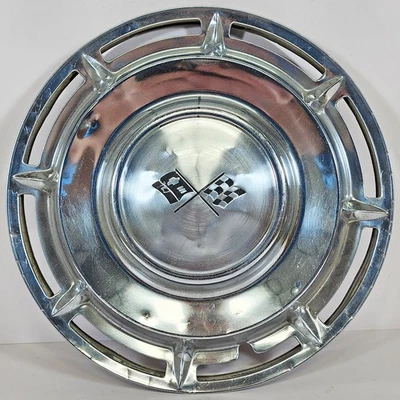 👀 UNO tapacubos cromados vintage Chevrolet Impala 1960 14" vintage 😎 ✅ 👌 Foto 1 de 4