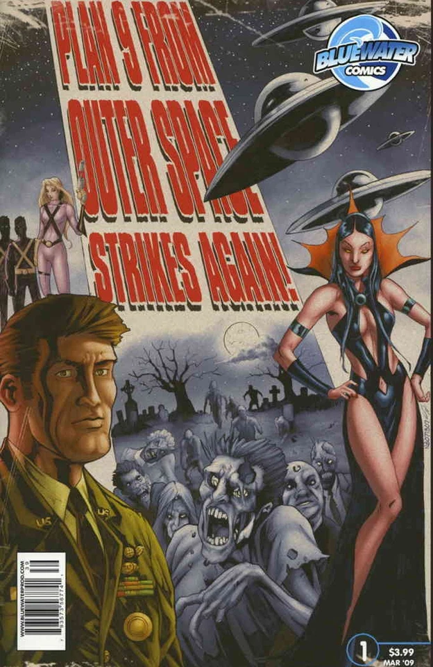 Plan 9 From Outer Space Strikes Again! #1 VF/NM; Bluewater | w/Bag+Board - Image 1 of 1